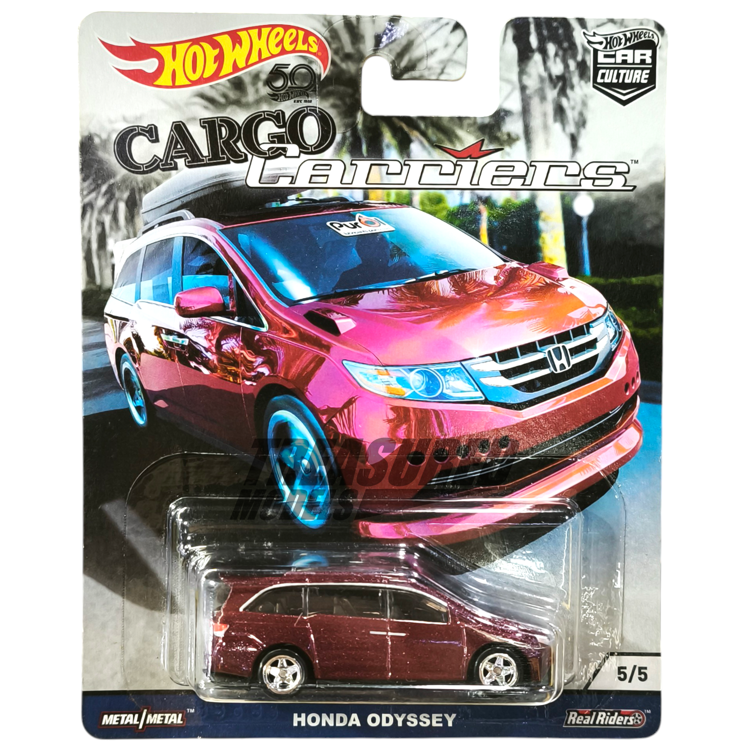 Hot Wheels Honda Odyssey Red 2018 Premium Car Culture Cargo Carriers 1/64 Die Cast