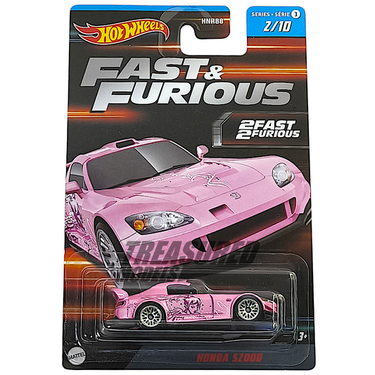 Hot Wheels Honda S2000 Pink 2023 Silver Series Fast & Furious Series 3 1/64 Diecast