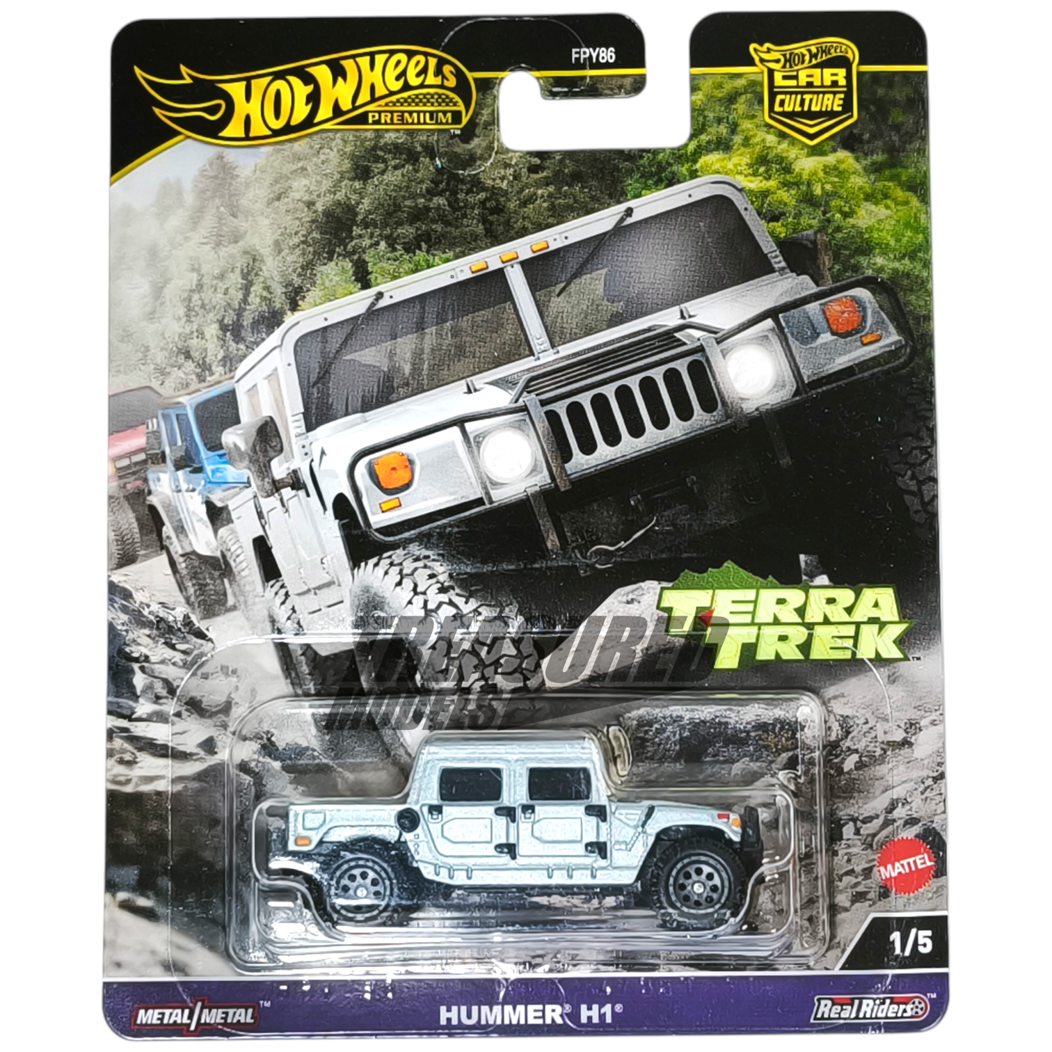 Hot Wheels Hummer H1 Brushed Silver 2024 Premium Car Culture Terra Trek 1/64 Die Cast