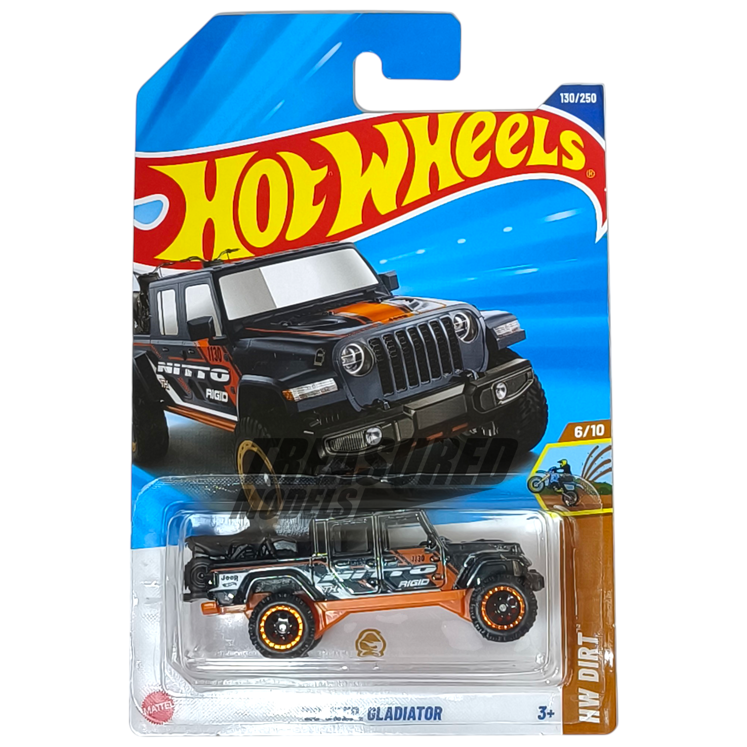 Hot Wheels Jeep 20 Gladiator STH Spectraflame Black 2025 Main Line HW Dirt 1/64 Die Cast