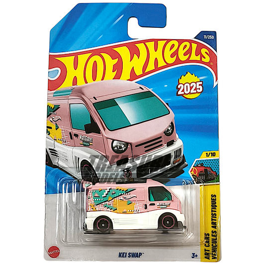 Hot Wheels Kei Swap Metalflake Pink 2025 Main Line HW Art Cars 1/64 Diecast