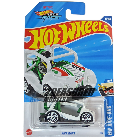 Hot Wheels Kick Kart White 2025 Main Line HW Ride-Ons 1/64 Die Cast