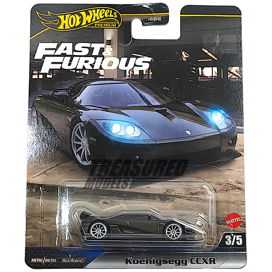 Hot Wheels Koenigsegg CCXR Metalflake Storm Black 2025 Premium Fast & Furious 1/64 Diecast