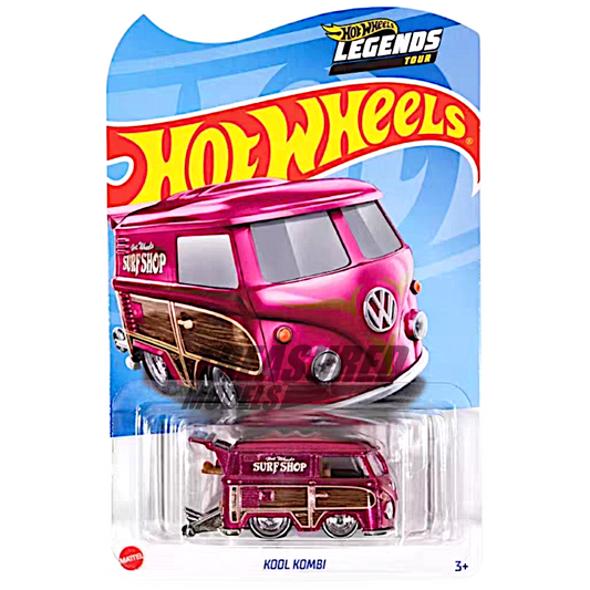 Hot Wheels Kool Kombi Spectraflame Deep Pink 2024 Premium Legends Tour 1/64 Die Cast