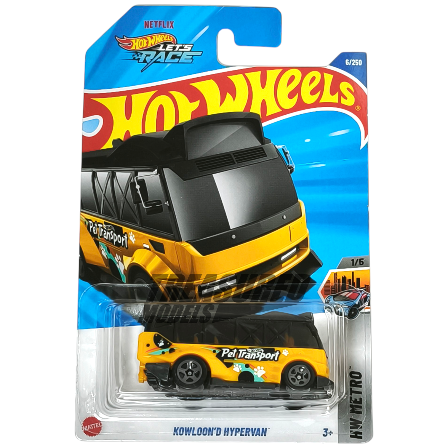 Hot Wheels Kowloon'd Hypervan Metalflake Black 2025 Main Line HW Metro 1/64 Die Cast