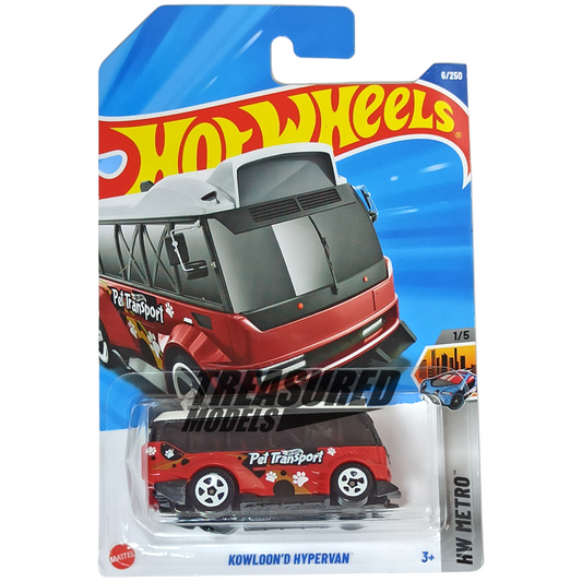 Hot Wheels Kowloon'd Hypervan Red 2024 HW Metro 1/64 Diecast
