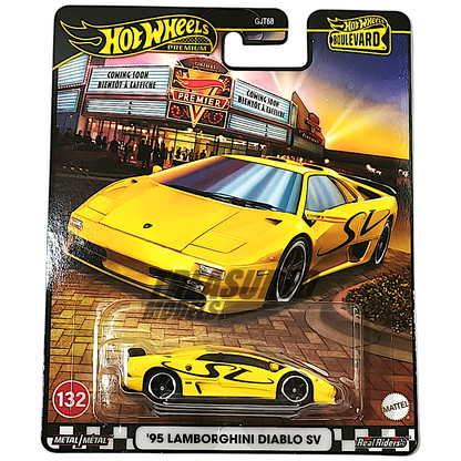 Hot Wheels Lamborghini 95 Diablo SV Giallo Corona 2025 Premium Boulevard 1/64 Diecast