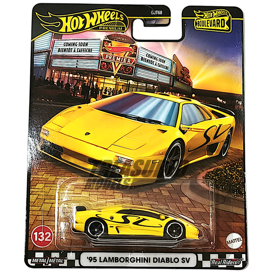 Hot Wheels Lamborghini 95 Diablo SV Giallo Corona 2025 Premium Boulevard 1/64 Diecast