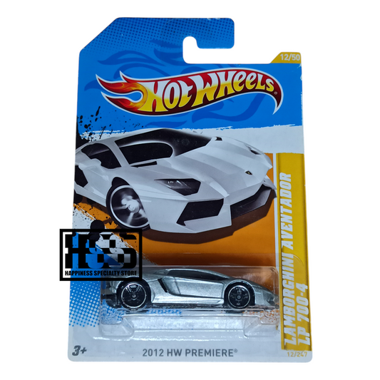 Hot Wheels Lamborghini Aventador LP 700-4 Metalflake Grigio Antares 2012 1/64 Diecast