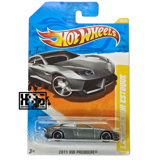 Hot Wheels Lamborghini Estoque Metalflake Gray 2011 HW Premiere 1/64 Diecast