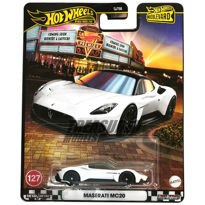 Hot Wheels Maserati MC20 Bianco Audace 2025 Premium Boulevard 1/64 Die Cast