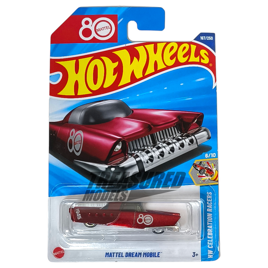 Hot Wheels Mattel Dream Mobile Polished Red 2025 Main Line HW Celebration Racers 1/64 Die Cast