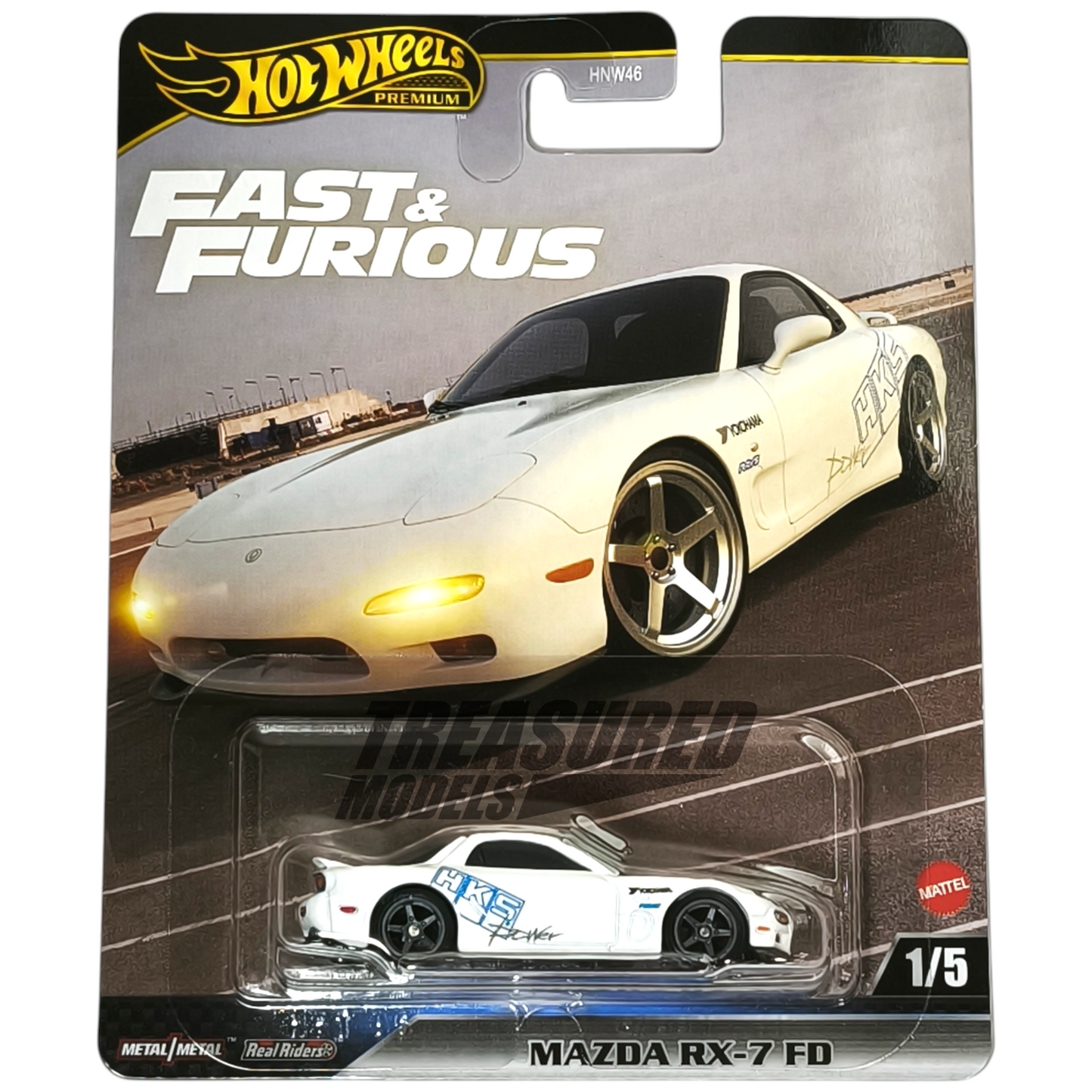 ミニカー Hotwheels FAST& FURIOUS MAZDA RX-7 Hot Wheels Fast & Furious 1:64 Scale Mazda Rx-7 Play Vehicle