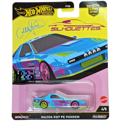Hot Wheels Mazda RX7 FC Pandem Sky Blue 2025 Premium Car Culture Silhouettes 1/64 Die Cast