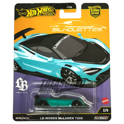 Hot Wheels McLaren 720s LB-Works Belize Blue 2025 Premium Car Culture Silhouettes 1/64 Die Cast