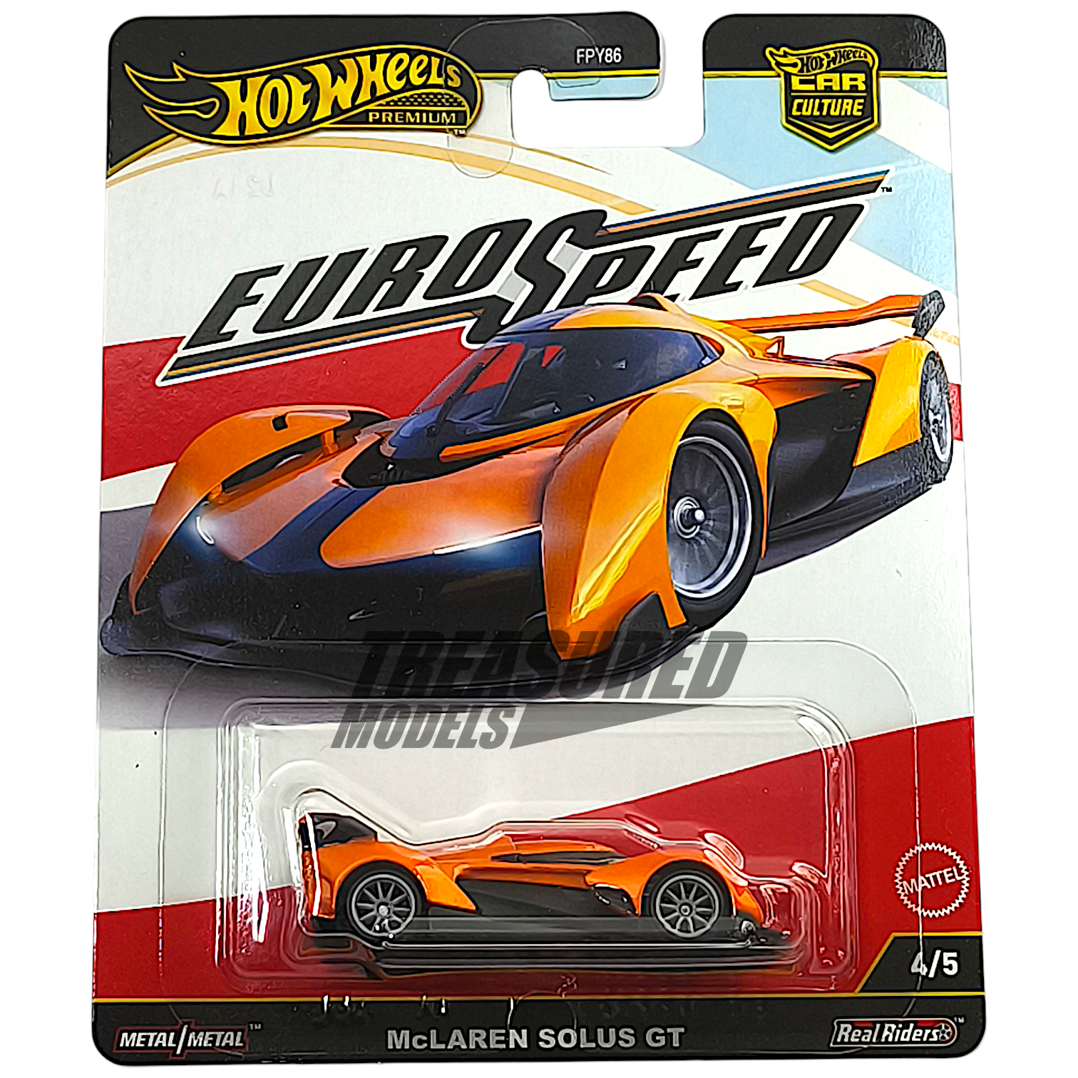 Hot Wheels McLaren Solus GT Volcano Orange 2025 Premium Car Culture Euro Speed 1/64 Diecast