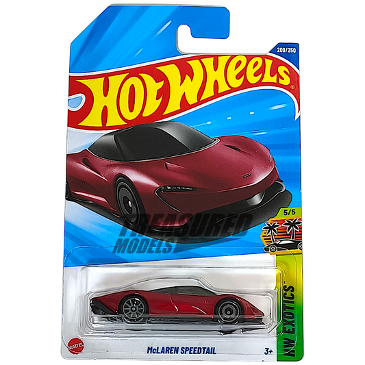 Hot Wheels McLaren Speedtail Volcano Red 2025 Main Line HW Exotics 1/64 Diecast