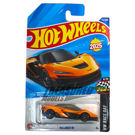 Hot Wheels McLaren W1 Papaya Orange 2025 Main Line HW Race Day 1/64 Die Cast