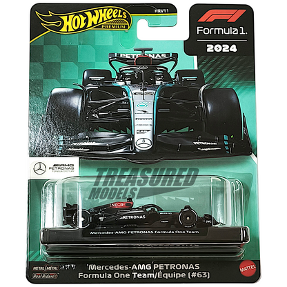 Hot Wheels Mercedes-AMG Petronas Formula One Team #63 George Russell 2025 Premium 1/64 Diecast