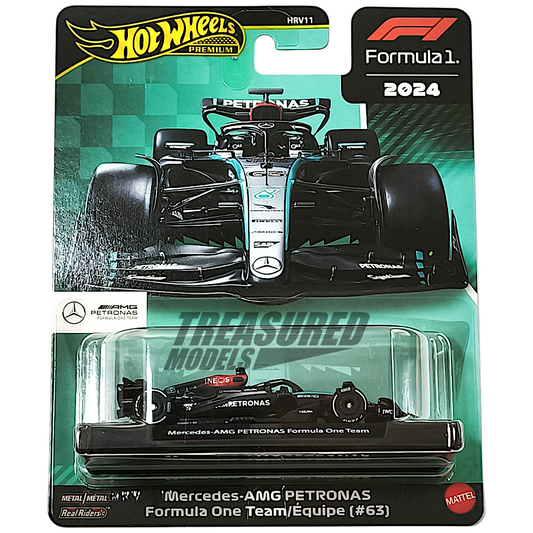 Hot Wheels Mercedes-AMG Petronas Formula One Team #63 George Russell 2025 Premium 1/64 Diecast