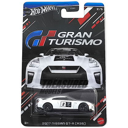 Hot Wheels Nissan 2017 GT-R R35 White 2024 Silver Series Gran Turismo 1/64 Diecast