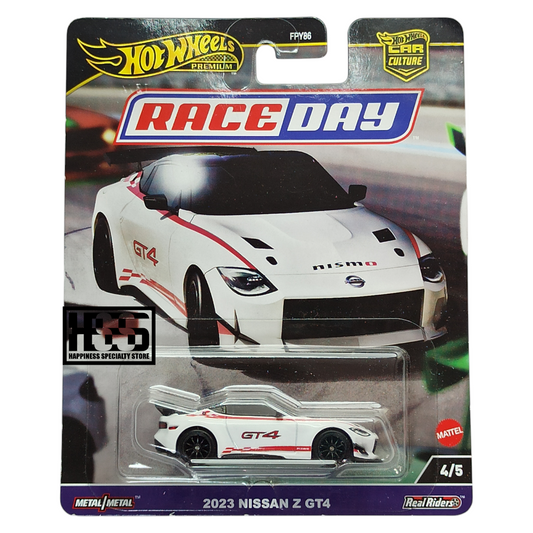 Hot Wheels Nissan 2023 Z GT4  White 2024 Premium Car Culture Race Day 1/64 Die Cast