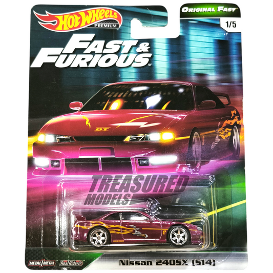 Hot Wheels Nissan 240SX S14 2019 Premium Fast & Furious Original Fast 1/64 Die Cast