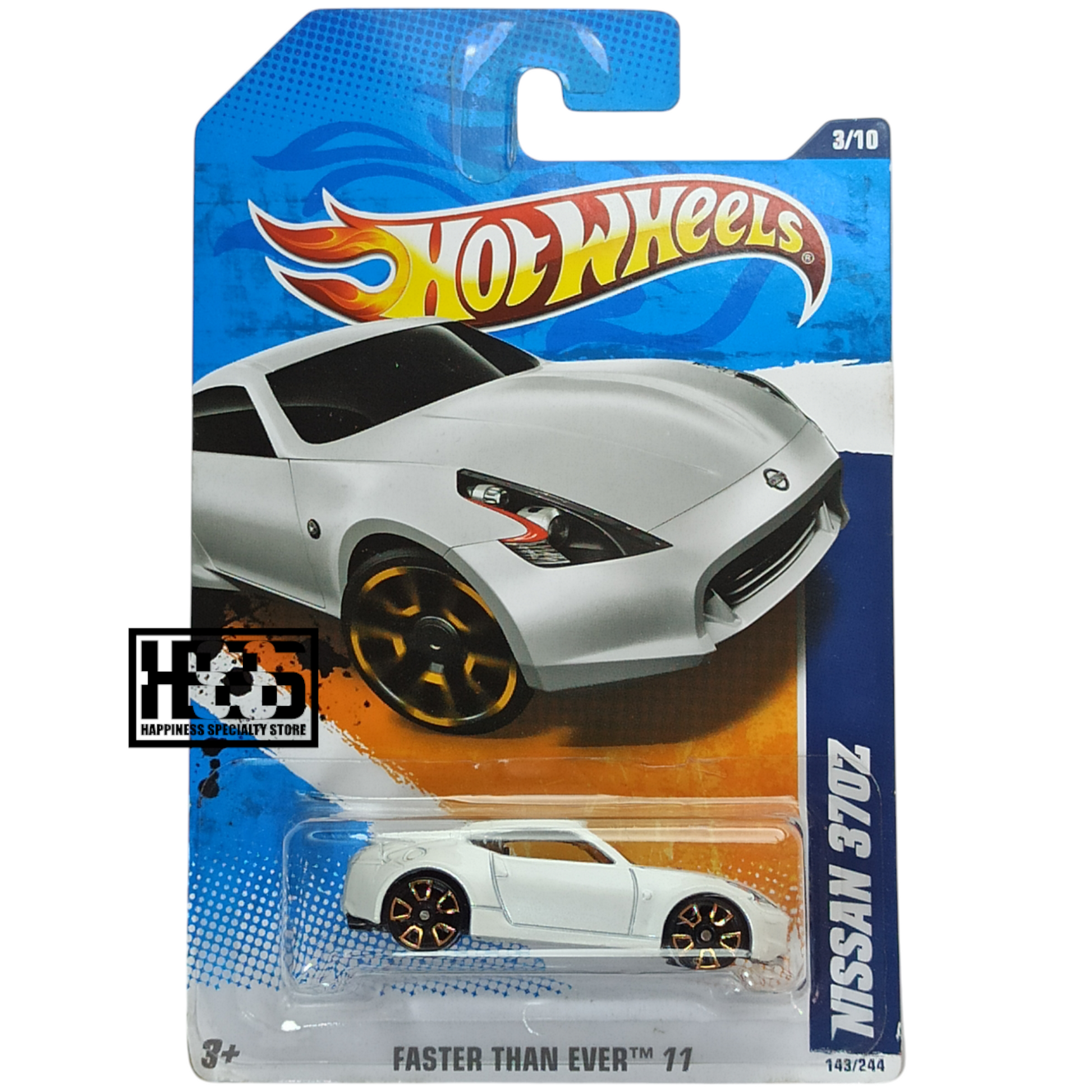 Hot Wheels Nissan 370Z White 2011 Faster Than Ever 1/64 Die Cast