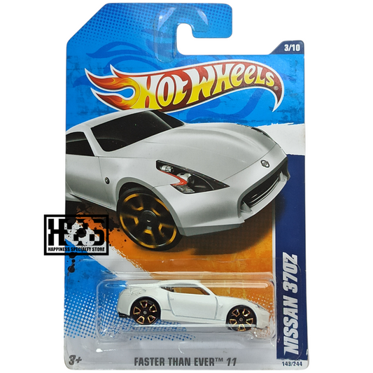 Hot Wheels Nissan 370Z White 2011 Faster Than Ever 1/64 Die Cast