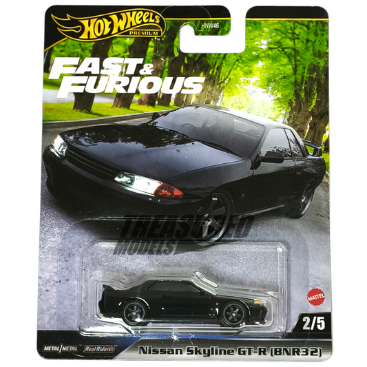 Hot Wheels Nissan Skyline GT-R BNR32 Black 2025 Premium Fast & Furious 1/64 Die Cast