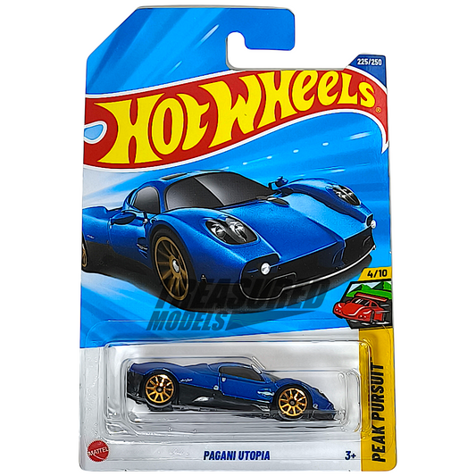 Hot Wheels Pagani Utopia Blue Francia 2025 Main Line Peak Pursuit 1/64 Diecast