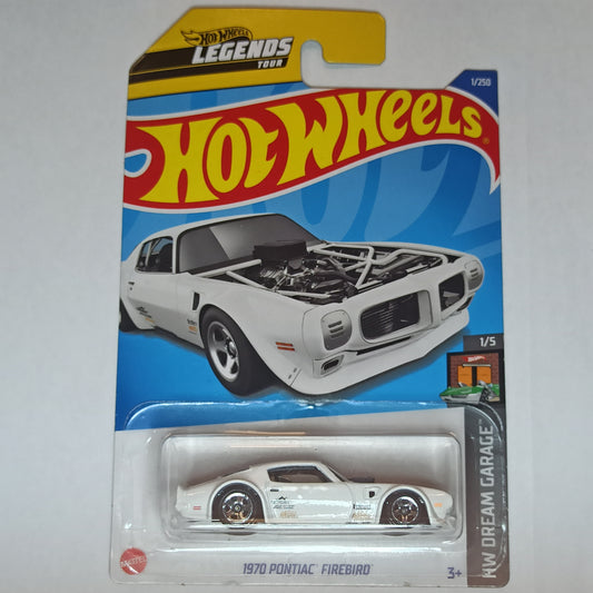Hot Wheels Pontiac 1970 Firebird White 2023 HW Dream Garage 1/64 Diecast