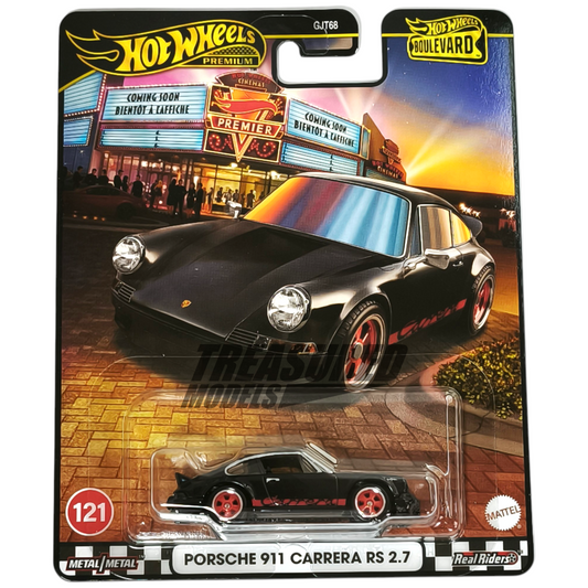 Hot Wheels Porsche 911 Carrera RS 2.7 Black 2025 Premium Boulevard 1/64 Die Cast