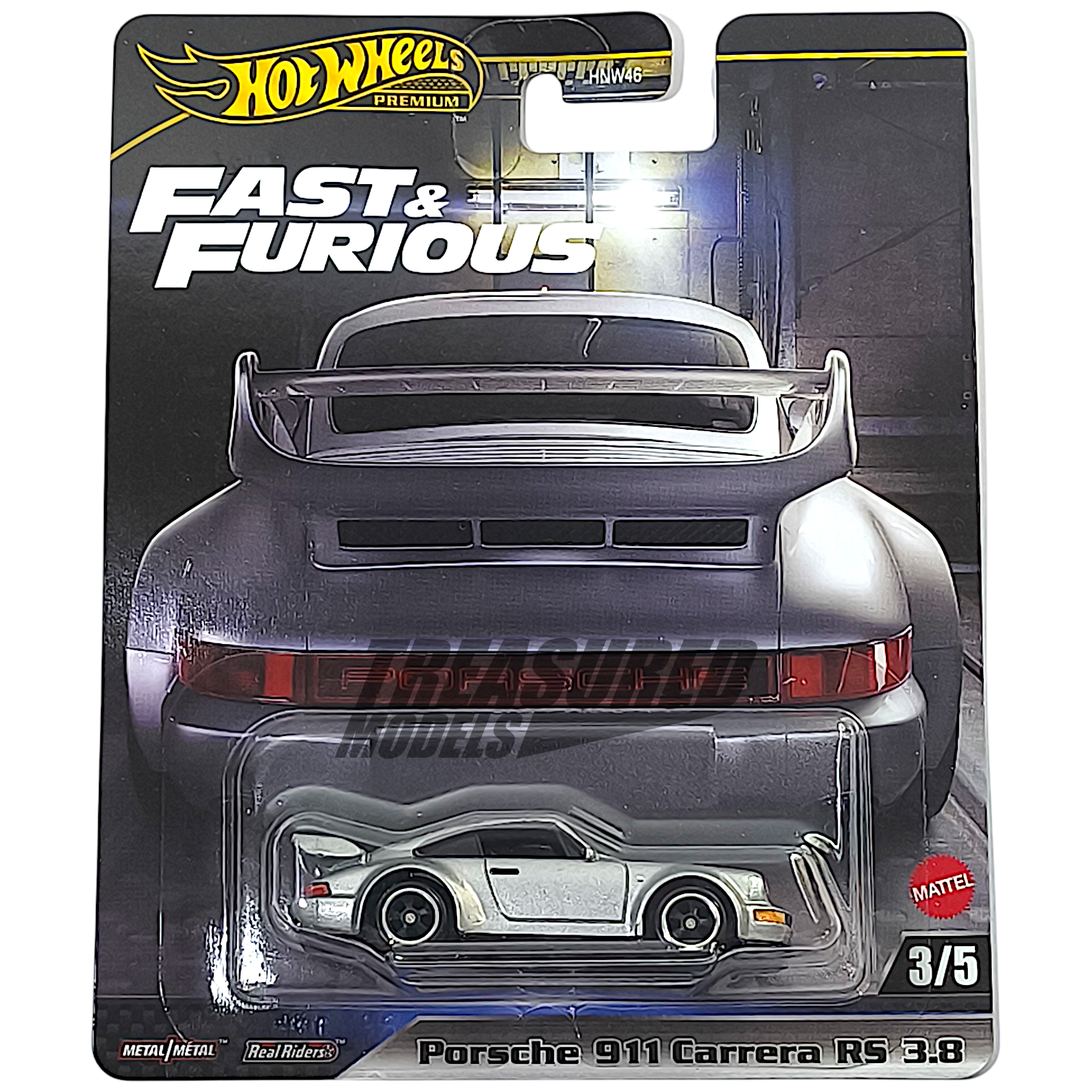 Hot Wheels Porsche 911 Carrera RS 3.8 Metalflake Silver 2025 Premium Fast & Furious 1/64 Diecast