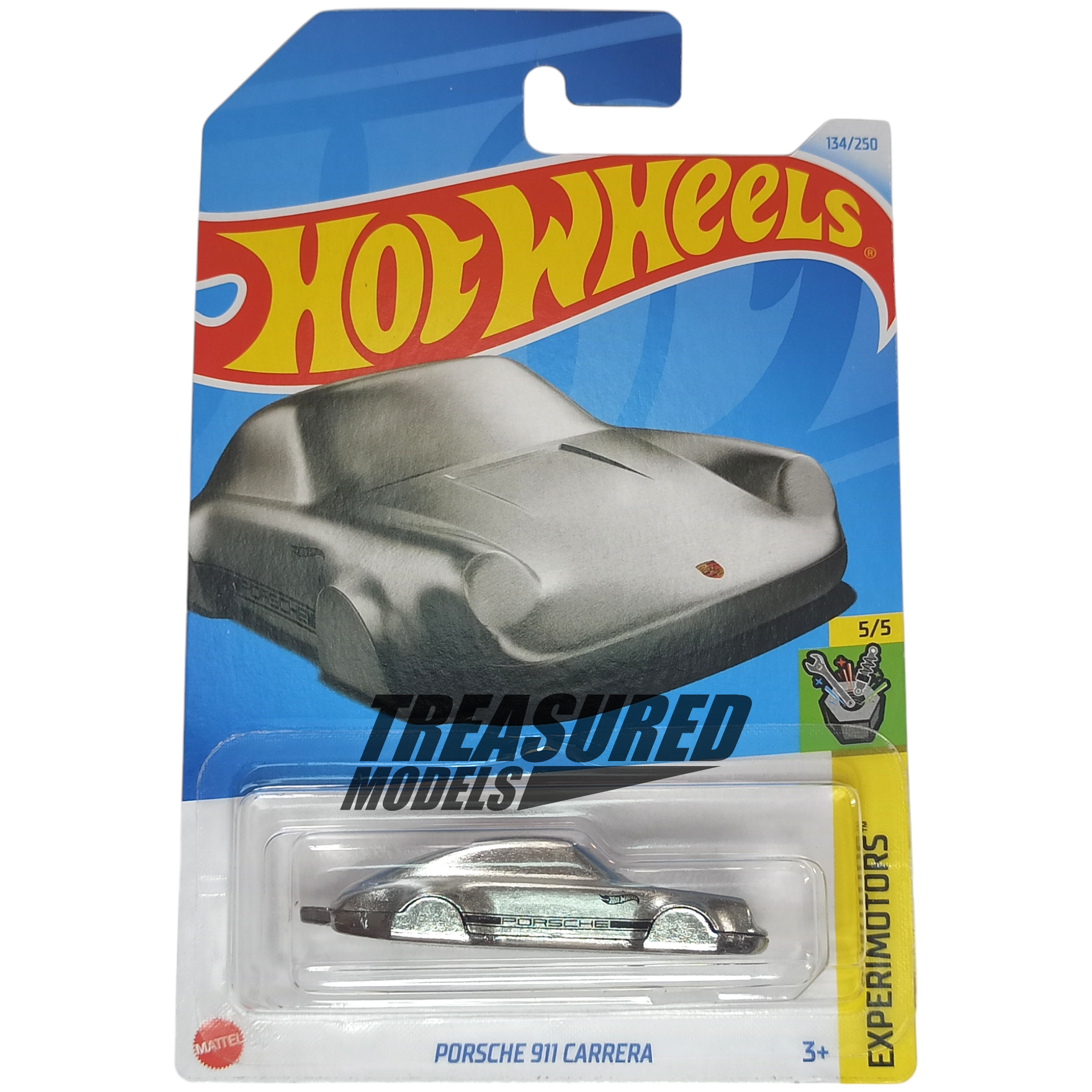 Hot Wheels Porsche 911 Carrera Key Ring Chain Zamac 2024