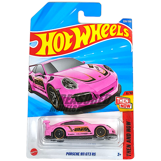 Hot Wheels Porsche 911 GT3 RS 2016 Pink 2025 Main Line Then and Now 1/64 Diecast