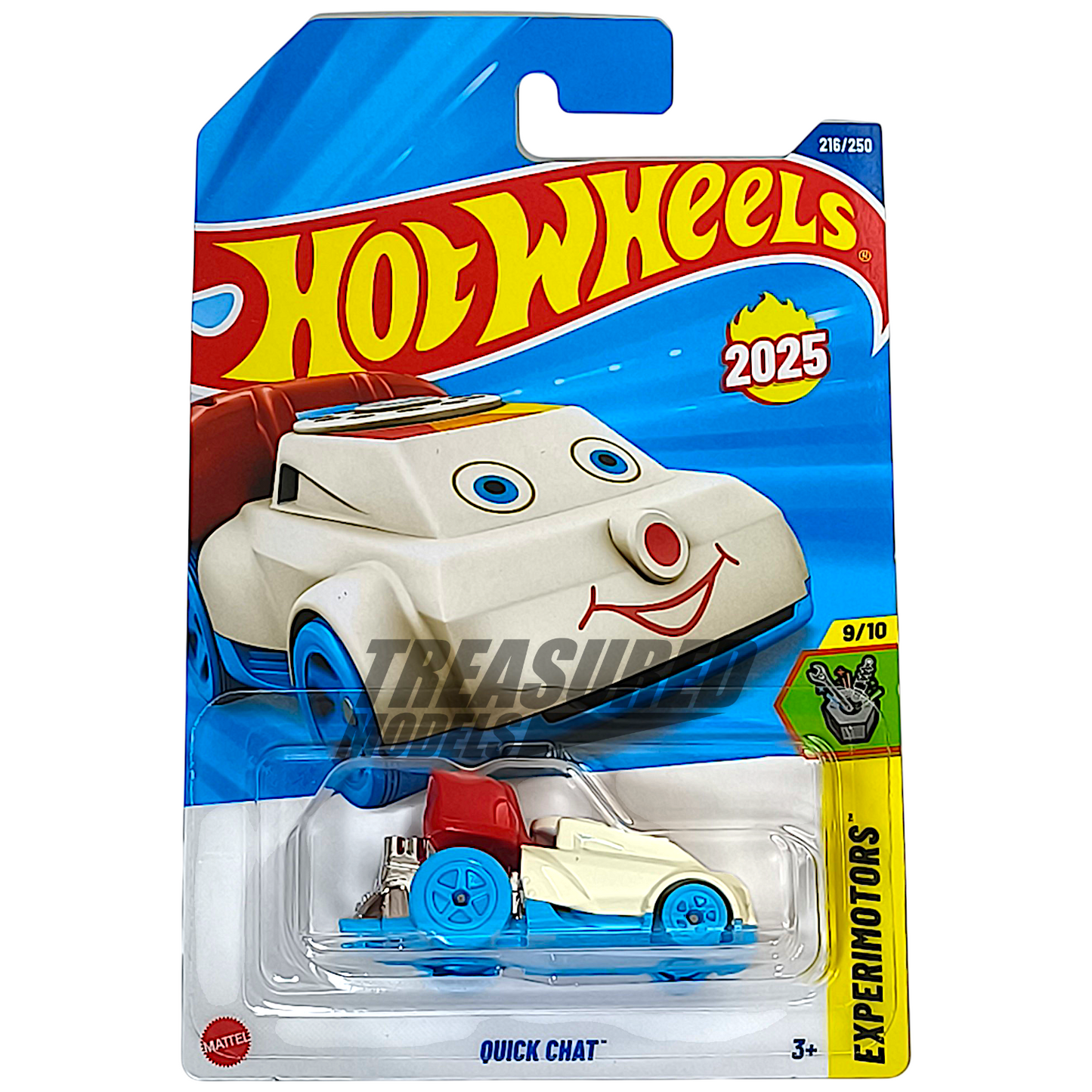 Hot Wheels Quick Chat White 2025 Main Line Experimotors 1/64 Diecast