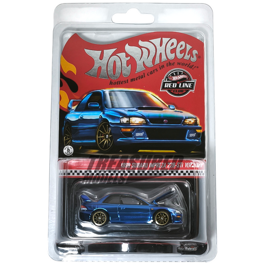 Hot Wheels Subaru 1998 Impreza 22B STi Version Spectraflame WR Blue Mica 2025 Premium RLC 1/64 Die Cast