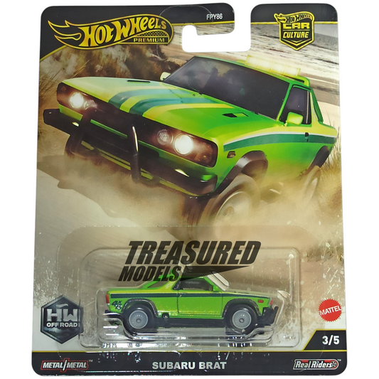 Hot Wheels Subaru Brat Metalflake Apple Green 2025 Premium Car Culture HW Off Road 1/64 Die Cast