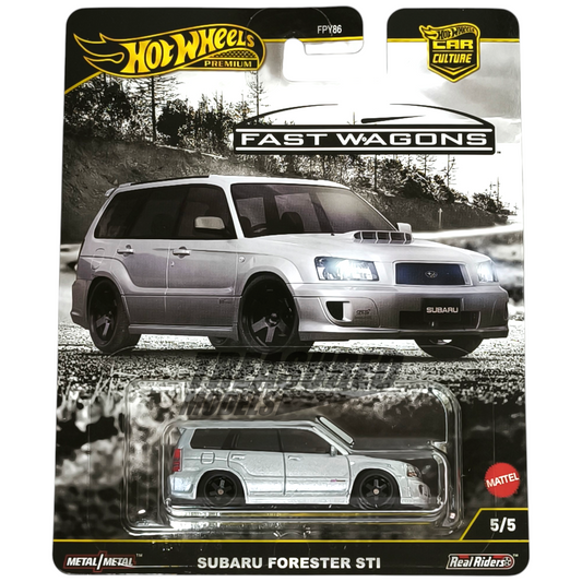 Hot Wheels Subaru Forester STi Crystal Gray Metallic 2025 Premium Car Culture Fast Wagons 1/64 Die Cast