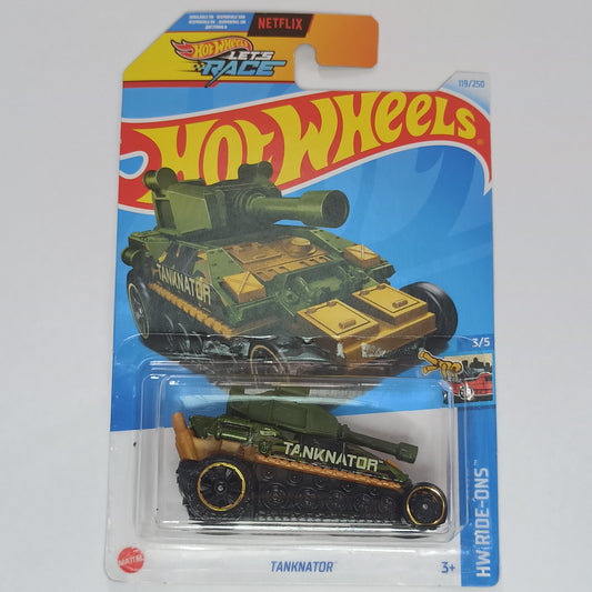 Hot Wheels Tanknator Dark Green 2024  HW Ride-Ons 1/64 Diecast