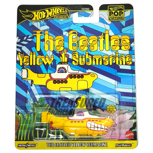 Hot Wheels The Beatles Yellow Submarine Yellow 2025 Premium Pop Culture 1/64 Die Cast