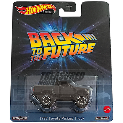 Hot Wheels Toyota 1987 Pickup Truck Black 2023 Premium Back to the Future 1/64 Diecast