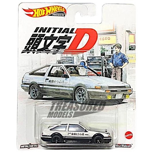 Hot Wheels Toyota AE86 Sprinter Trueno 2021 Premium Initial D Special Edition 1/64 Diecast