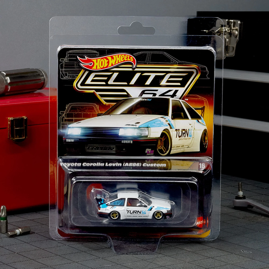 Hot Wheels Toyota Corolla Levin AE 86 Custom White 2025 Premium Elite 64 1/64 Die Cast