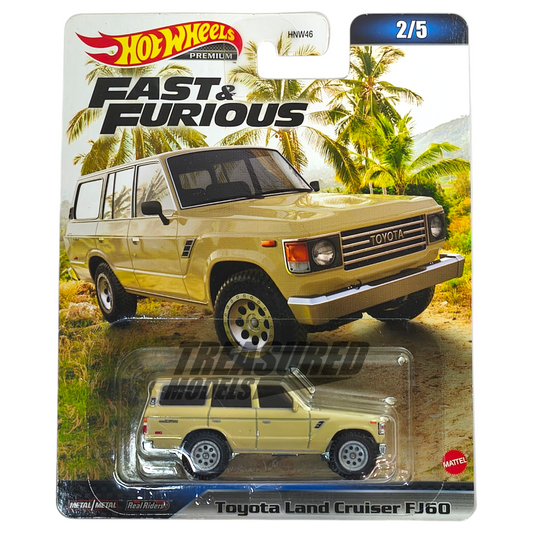 Hot Wheels Toyota Land Cruiser FJ60 Tan 2023 Premium Fast & Furious 1/64 Die Cast