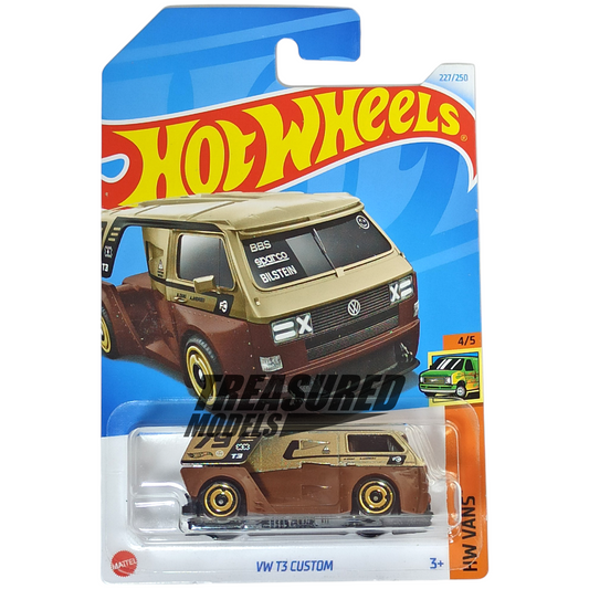 Hot Wheels Volkswagen T3 Custom Metalflake Champagne 2024 Main Line HW Vans 1/64 Die Cast