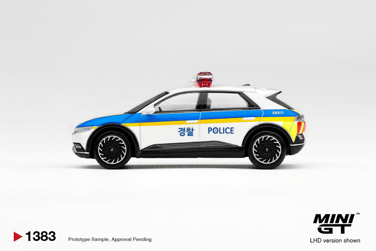 [PRE-ORDER] MINI GT Hyundai Ioniq 5 Police Car MGT01383 1/64 Diecast