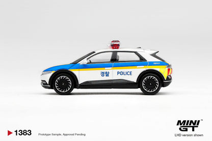 [PRE-ORDER] MINI GT Hyundai Ioniq 5 Police Car MGT01383 1/64 Diecast