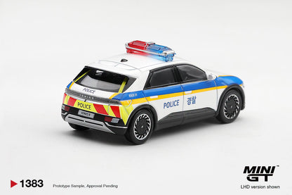 [PRE-ORDER] MINI GT Hyundai Ioniq 5 Police Car MGT01383 1/64 Diecast